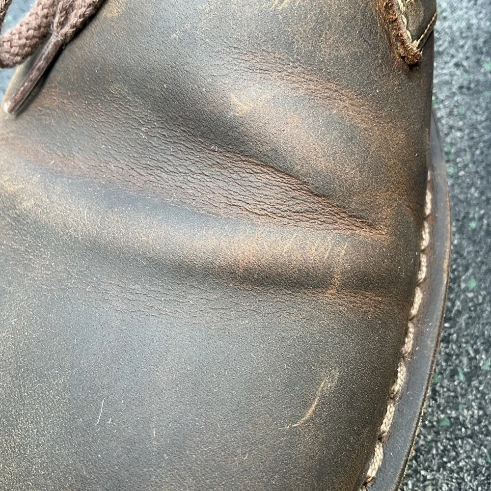 Clarks Chukka Bushacre Desert Boots 2 Eye 15770 Brown Leather Mens size 9-1/2 M